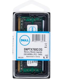 Dell - Memory - 2 GB - SO DIMM 200-pin - DDR2 - 800 MHz / PC2-6400 - unbuffered - non-ECC